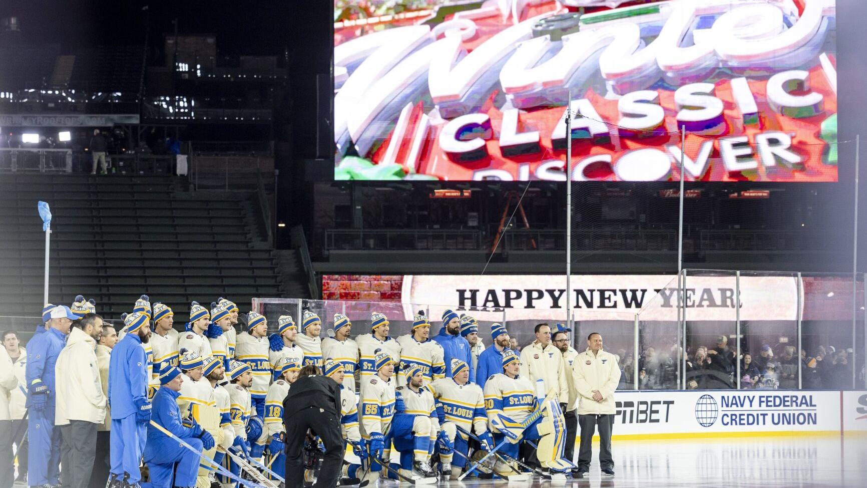 ‘Time to enjoy the moment’: Blues ready for Blackhawks, Wrigley Field in Winter Classic